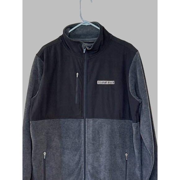 J America Sportswear Men's U.S. Army 1775 Zip Front Jacket Gray Black Size L NWT - Picture 3 of 6